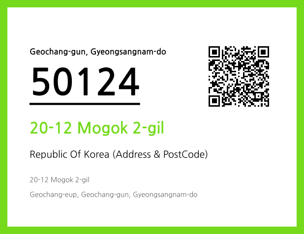 Address and Postal Code QR Code Image (CC BY 4.0)
