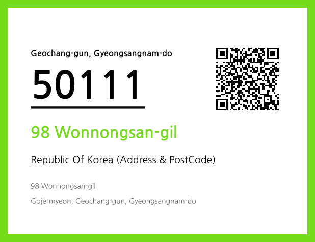 Address and Postal Code QR Code Image (CC BY 4.0)