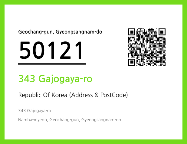 Address and Postal Code QR Code Image (CC BY 4.0)