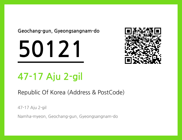 Address and Postal Code QR Code Image (CC BY 4.0)