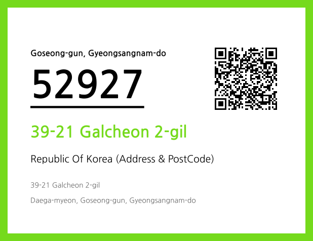 Address and Postal Code QR Code Image (CC BY 4.0)