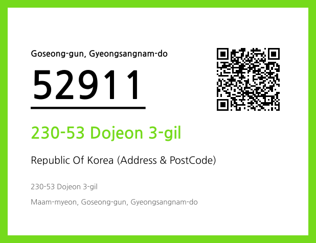 Address and Postal Code QR Code Image (CC BY 4.0)