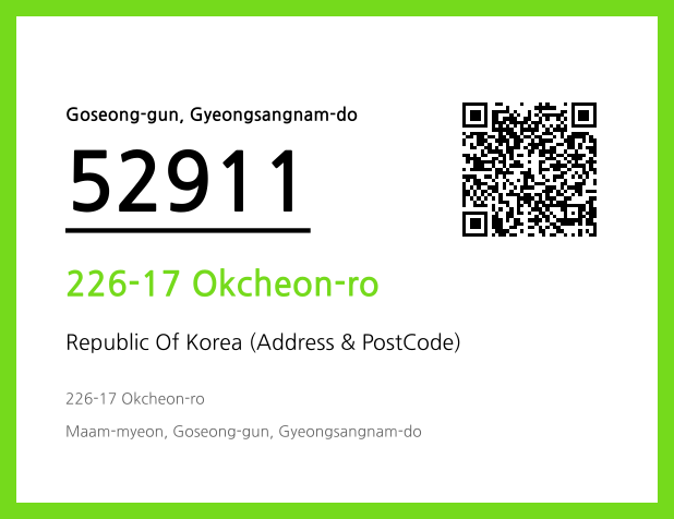 Address and Postal Code QR Code Image (CC BY 4.0)