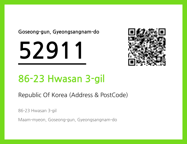Address and Postal Code QR Code Image (CC BY 4.0)