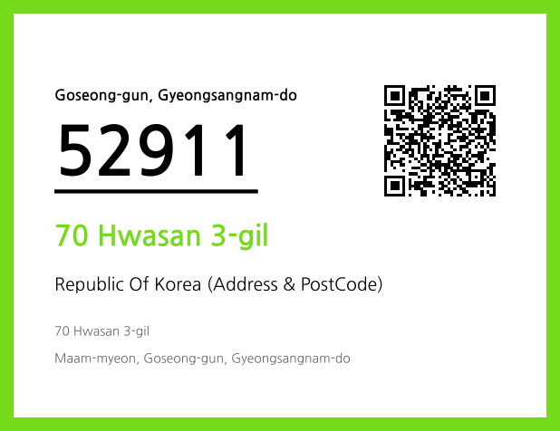 Address and Postal Code QR Code Image (CC BY 4.0)