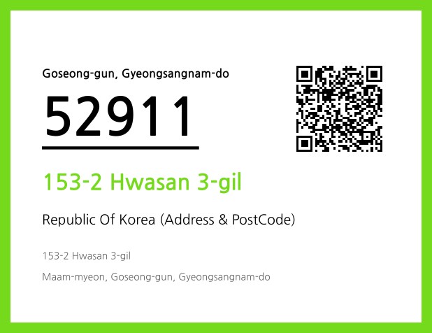 Address and Postal Code QR Code Image (CC BY 4.0)