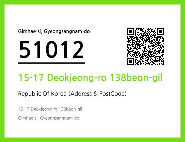 Address and Postal Code QR Code Image (CC BY 4.0)
