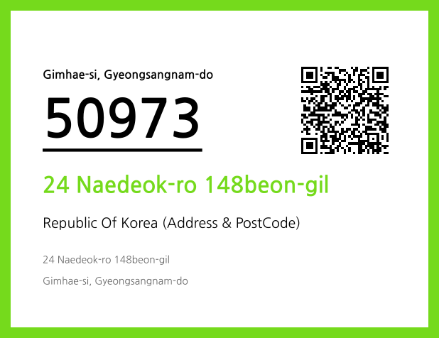 Address and Postal Code QR Code Image (CC BY 4.0)