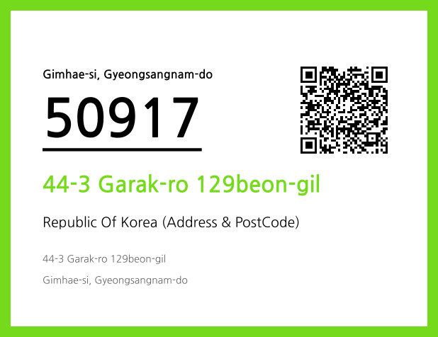 Address and Postal Code QR Code Image (CC BY 4.0)