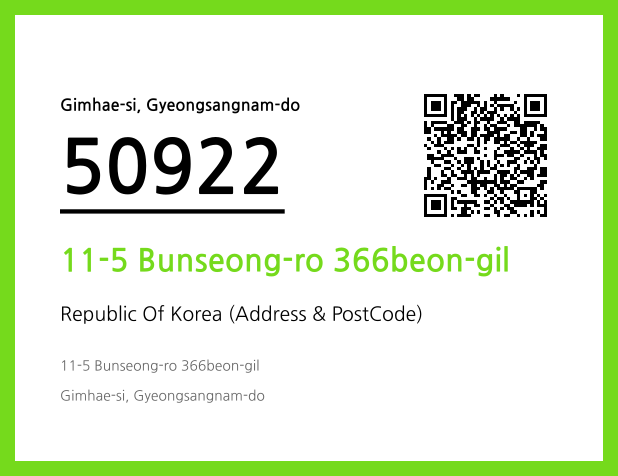 Address and Postal Code QR Code Image (CC BY 4.0)