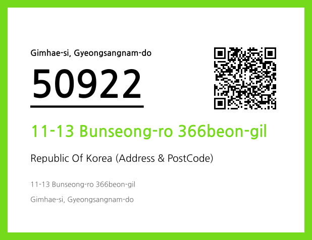 CC BY 4.0 Address and Postal Code QR Code Image (CC BY 4.0)
