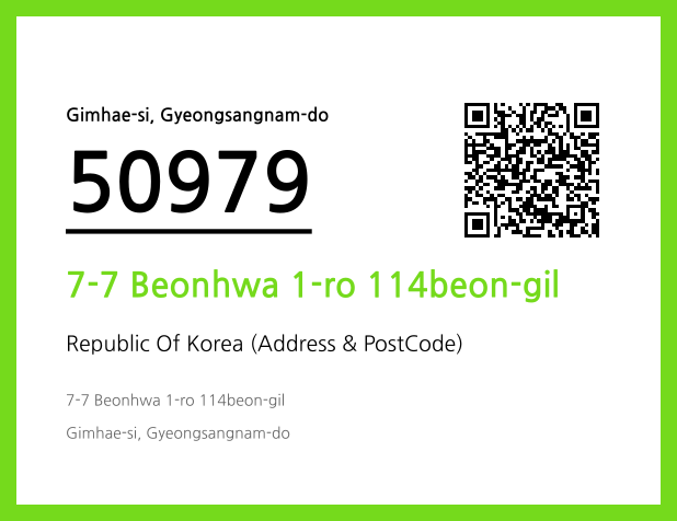 Address and Postal Code QR Code Image (CC BY 4.0)