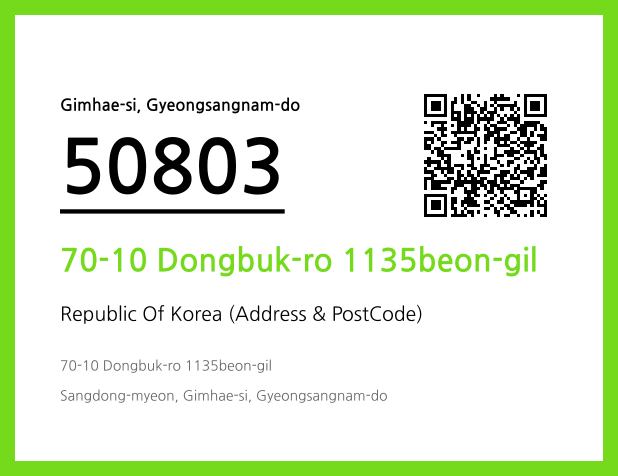 CC BY 4.0 Address and Postal Code QR Code Image (CC BY 4.0)