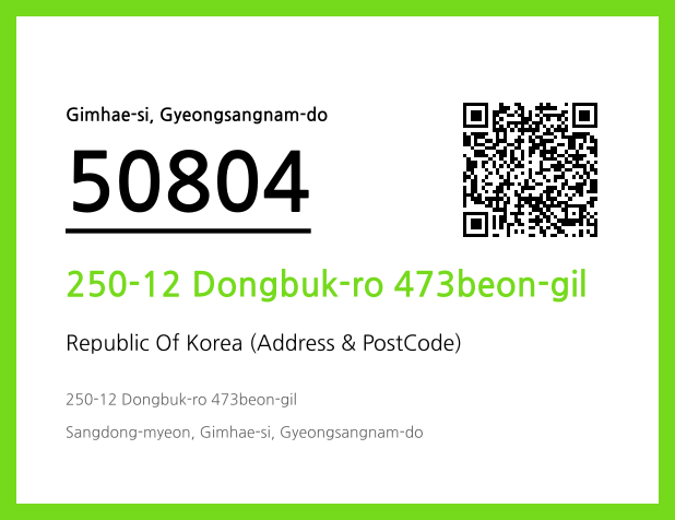 CC BY 4.0 Address and Postal Code QR Code Image (CC BY 4.0)