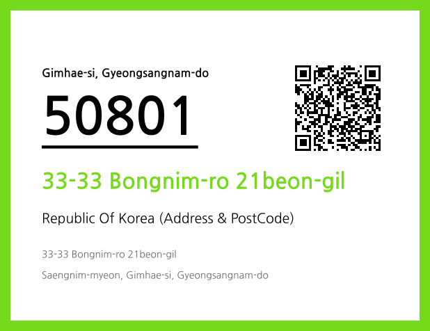 CC BY 4.0 Address and Postal Code QR Code Image (CC BY 4.0)