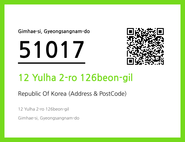 Address and Postal Code QR Code Image (CC BY 4.0)