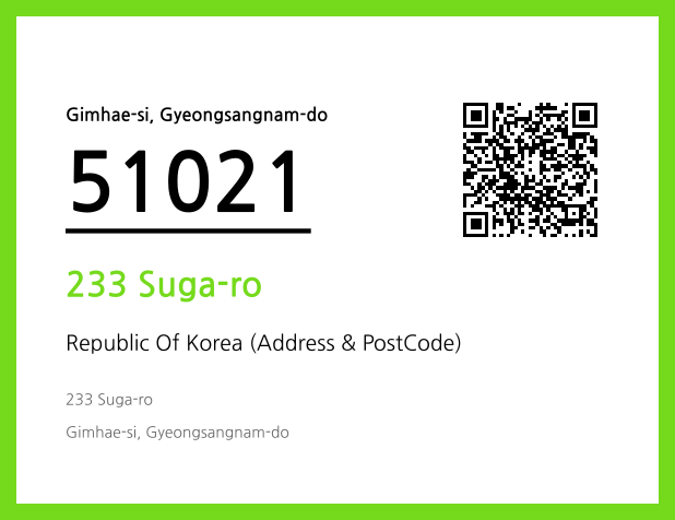 CC BY 4.0 Address and Postal Code QR Code Image (CC BY 4.0)