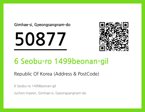 Address and Postal Code QR Code Image (CC BY 4.0)