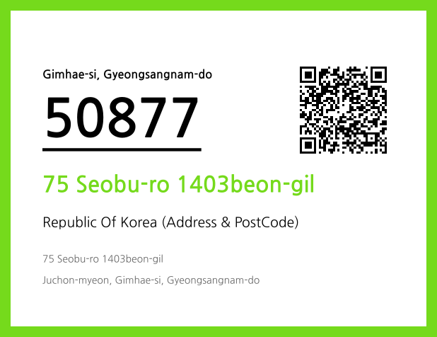 CC BY 4.0 Address and Postal Code QR Code Image (CC BY 4.0)