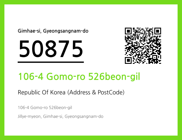 CC BY 4.0 Address and Postal Code QR Code Image (CC BY 4.0)