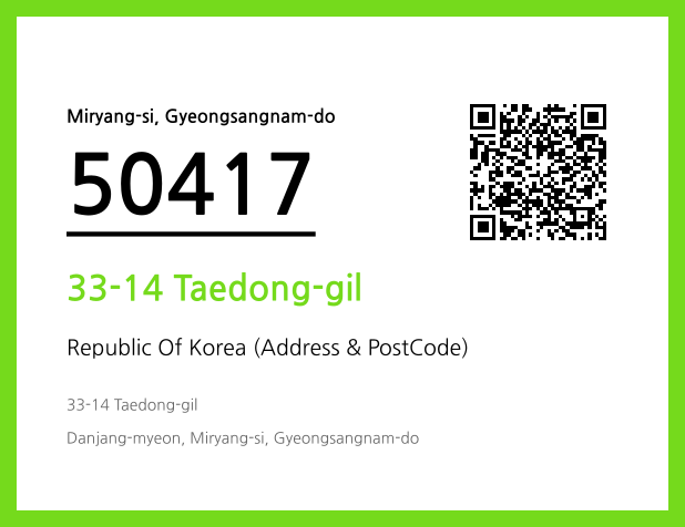 Address and Postal Code QR Code Image (CC BY 4.0)