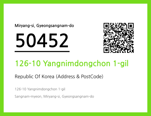 Address and Postal Code QR Code Image (CC BY 4.0)