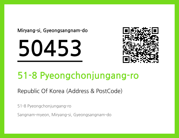 CC BY 4.0 Address and Postal Code QR Code Image (CC BY 4.0)