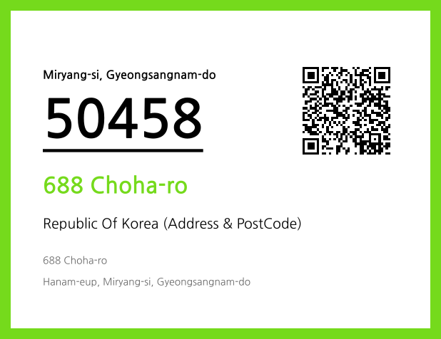 Address and Postal Code QR Code Image (CC BY 4.0)
