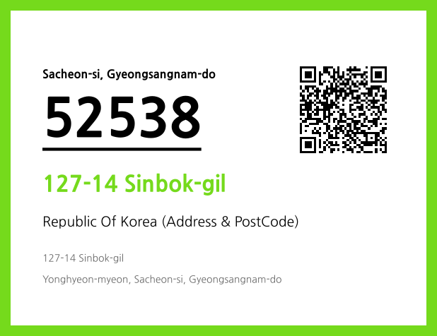 Address and Postal Code QR Code Image (CC BY 4.0)