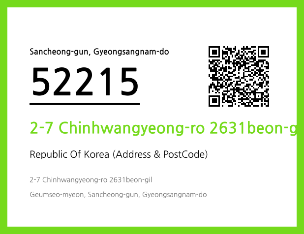 Address and Postal Code QR Code Image (CC BY 4.0)
