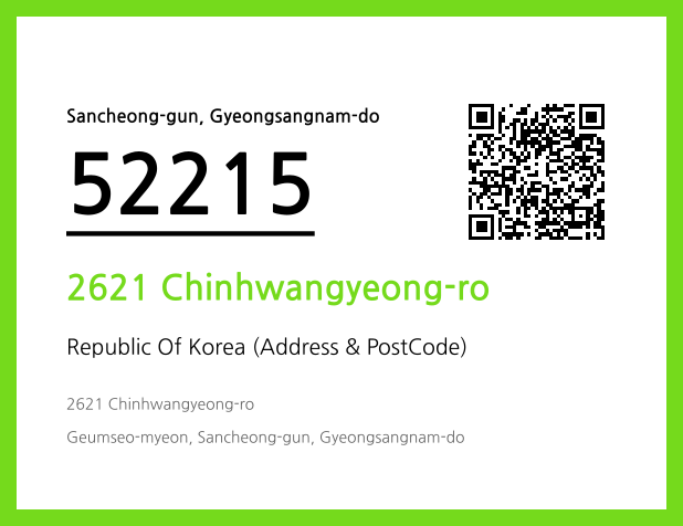 Address and Postal Code QR Code Image (CC BY 4.0)