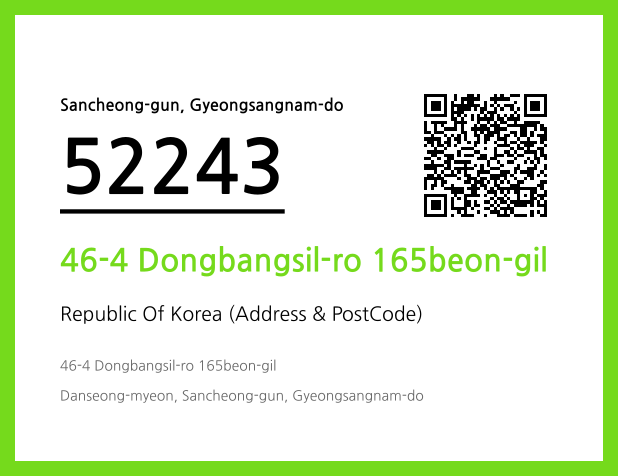 Address and Postal Code QR Code Image (CC BY 4.0)