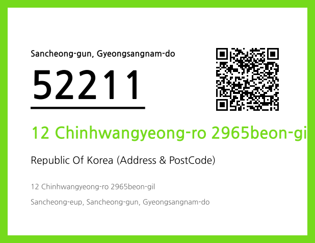 Address and Postal Code QR Code Image (CC BY 4.0)