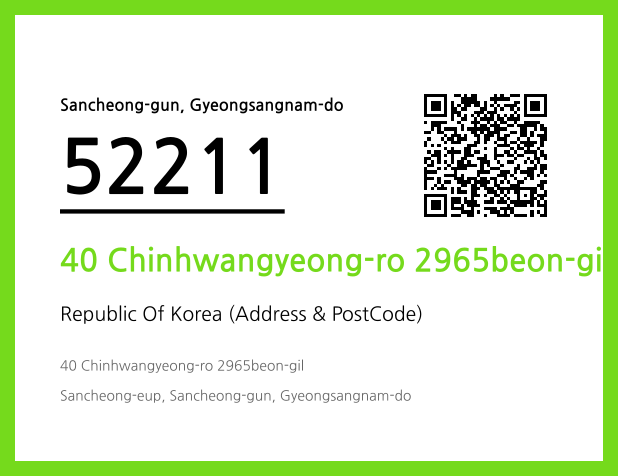 Address and Postal Code QR Code Image (CC BY 4.0)