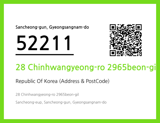 Address and Postal Code QR Code Image (CC BY 4.0)