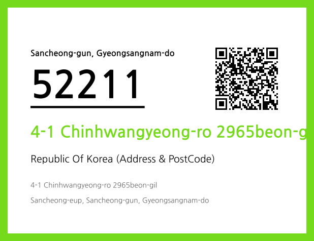 Address and Postal Code QR Code Image (CC BY 4.0)