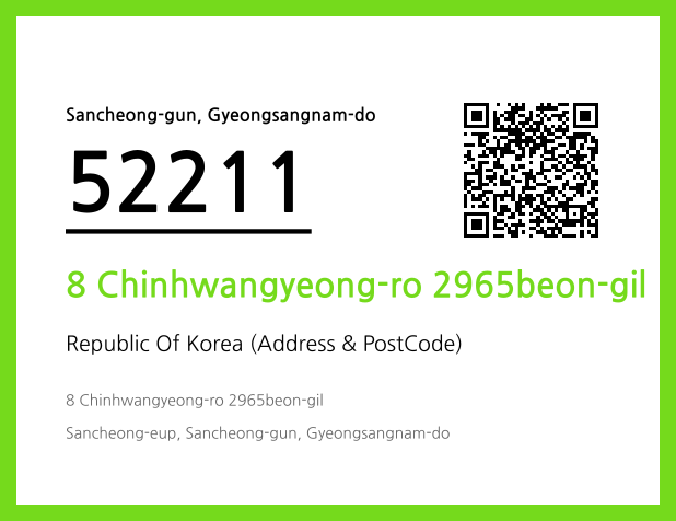 Address and Postal Code QR Code Image (CC BY 4.0)