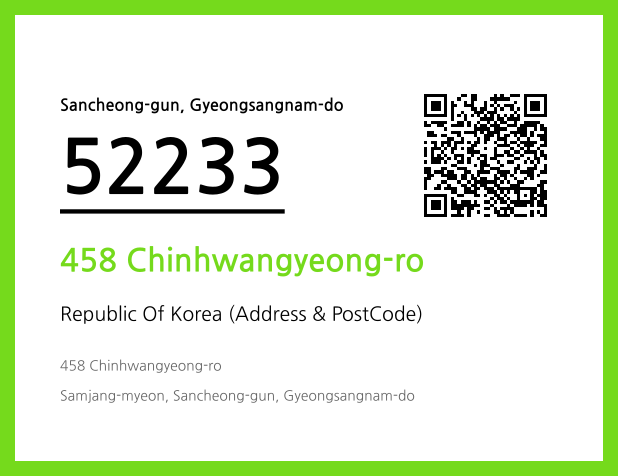 Address and Postal Code QR Code Image (CC BY 4.0)