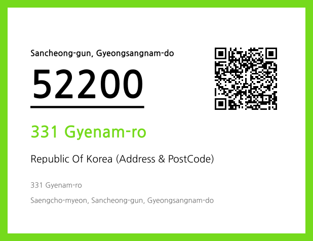 Address and Postal Code QR Code Image (CC BY 4.0)