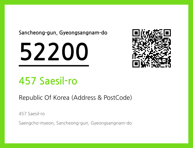 Address and Postal Code QR Code Image (CC BY 4.0)