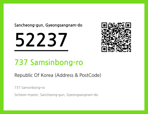 Address and Postal Code QR Code Image (CC BY 4.0)