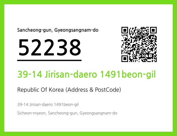 Address and Postal Code QR Code Image (CC BY 4.0)