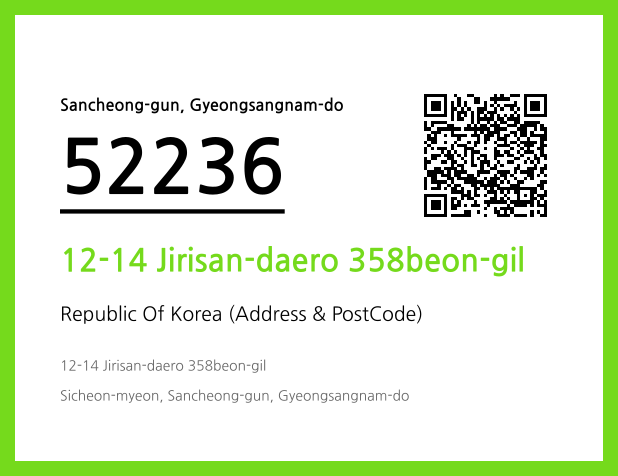 CC BY 4.0 Address and Postal Code QR Code Image (CC BY 4.0)