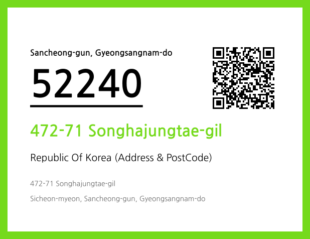 Address and Postal Code QR Code Image (CC BY 4.0)