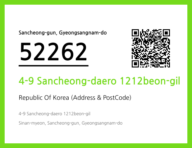 Address and Postal Code QR Code Image (CC BY 4.0)