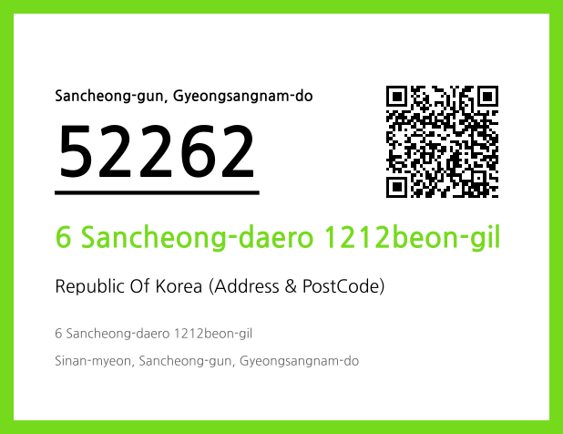 Address and Postal Code QR Code Image (CC BY 4.0)