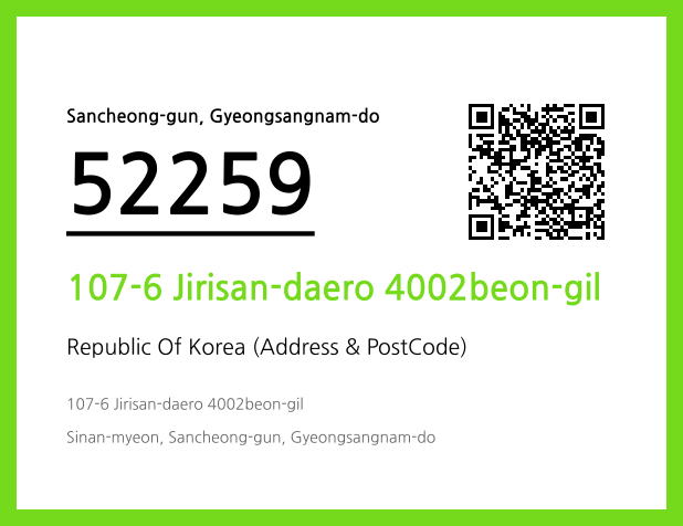 Address and Postal Code QR Code Image (CC BY 4.0)