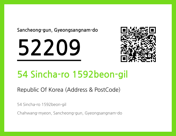 CC BY 4.0 Address and Postal Code QR Code Image (CC BY 4.0)