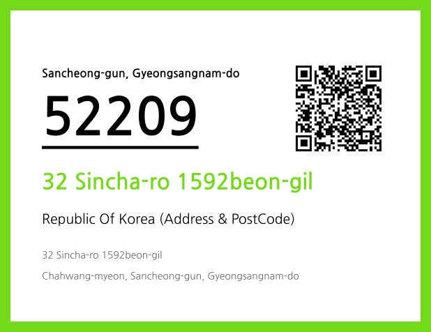 CC BY 4.0 Address and Postal Code QR Code Image (CC BY 4.0)