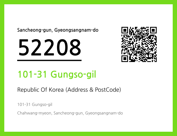 Address and Postal Code QR Code Image (CC BY 4.0)